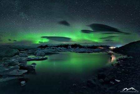 Islandia: Glaciares y auroras en invierno